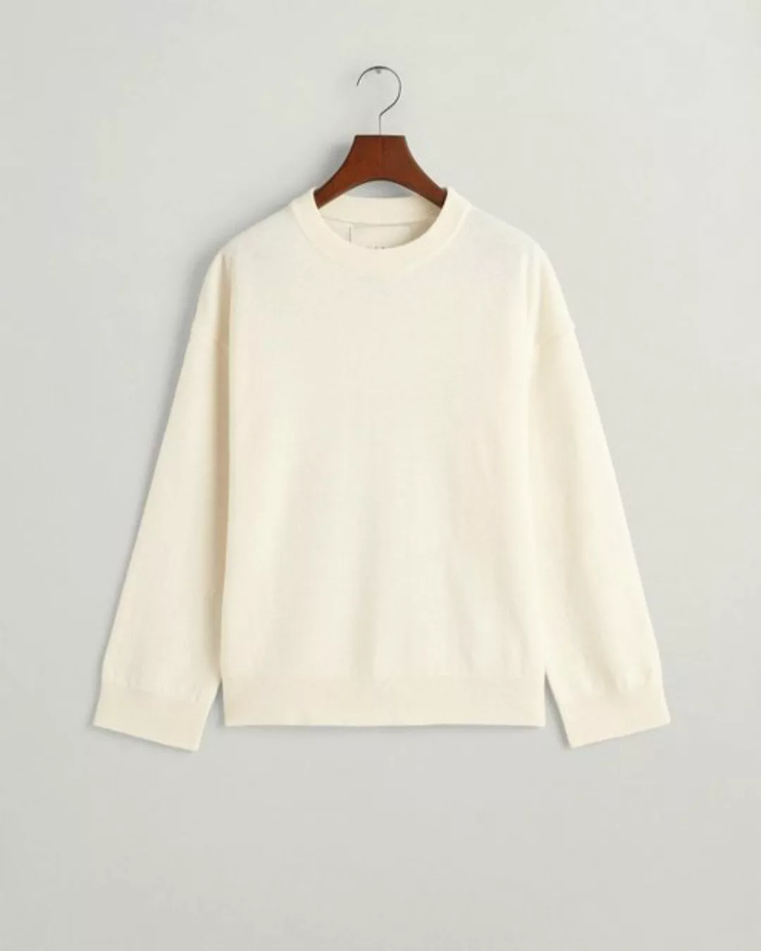 Gant Sweatshirt SUPERFINE LAMBSWOOL C-NECK, CREAM günstig online kaufen