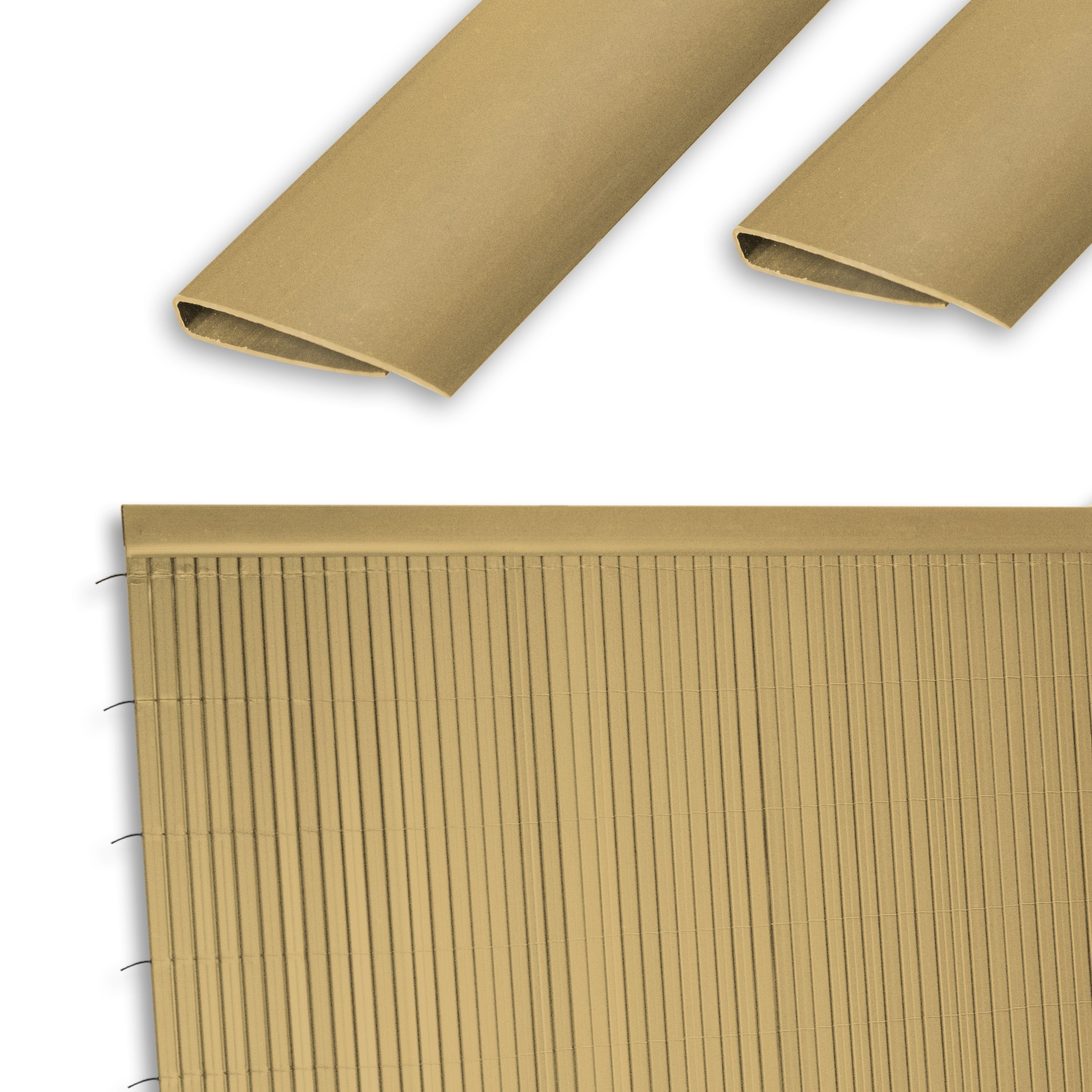 Ribelli Balkonsichtschutz PVC Abschlussleiste 100cm (1 günstig online kaufen