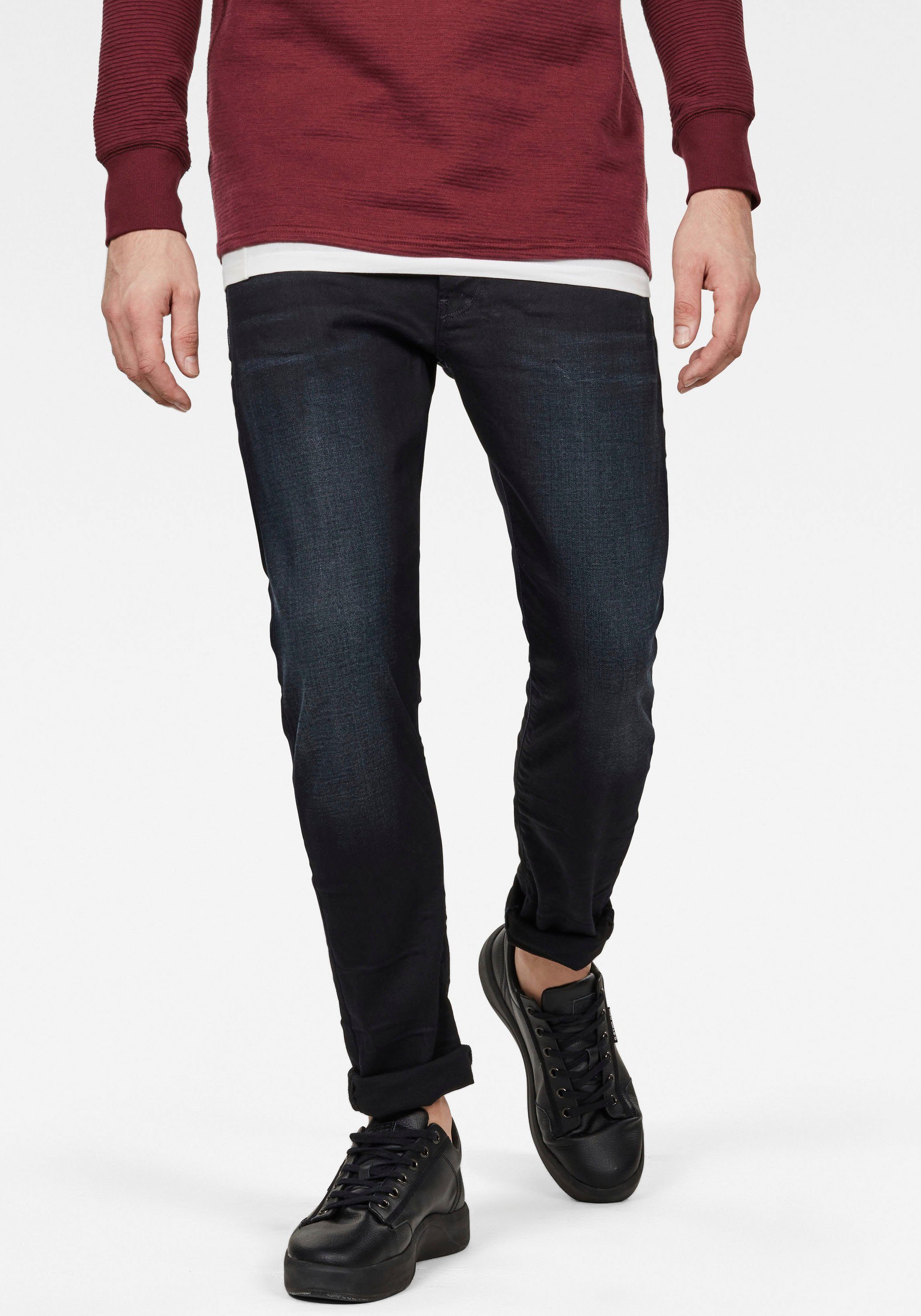 G-STAR Slim-fit-Jeans "3301 Slim", mit toller Waschung und Elasthan günstig online kaufen