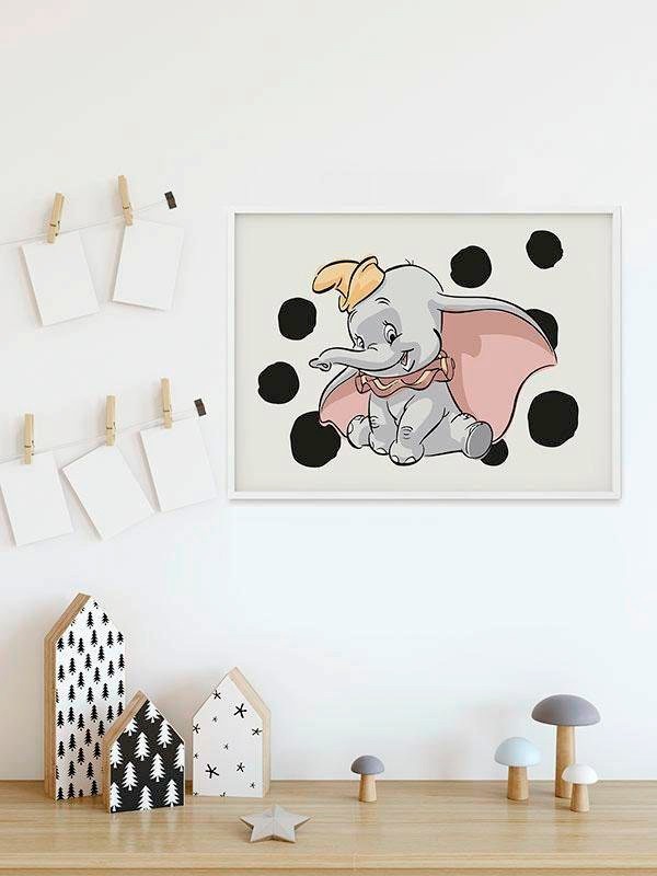 Komar Poster »Dumbo Dots Landscape«, Disney, (1 St.), Kinderzimmer, Schlafz günstig online kaufen
