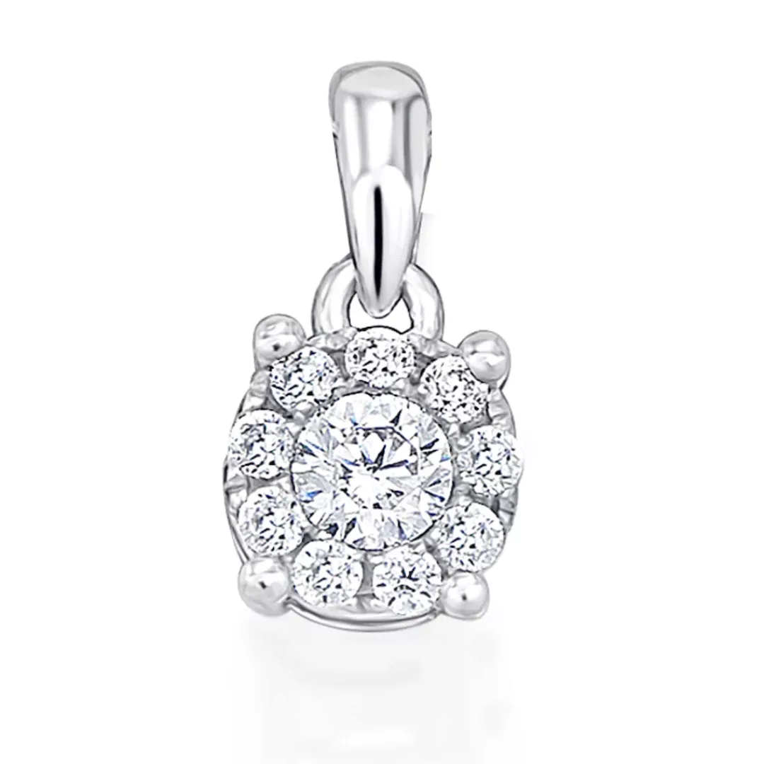 ONE ELEMENT Kettenanhänger "0,15 ct Diamant Brillant Invisible Anhänger aus günstig online kaufen