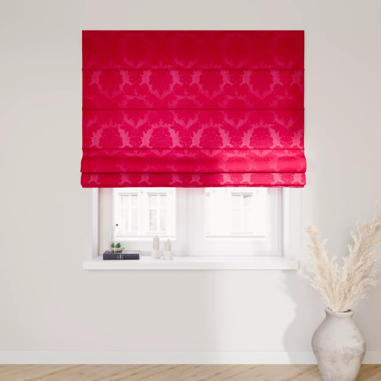 Dekoria Raffrollo Capri, rot , 120 x 150 cm günstig online kaufen