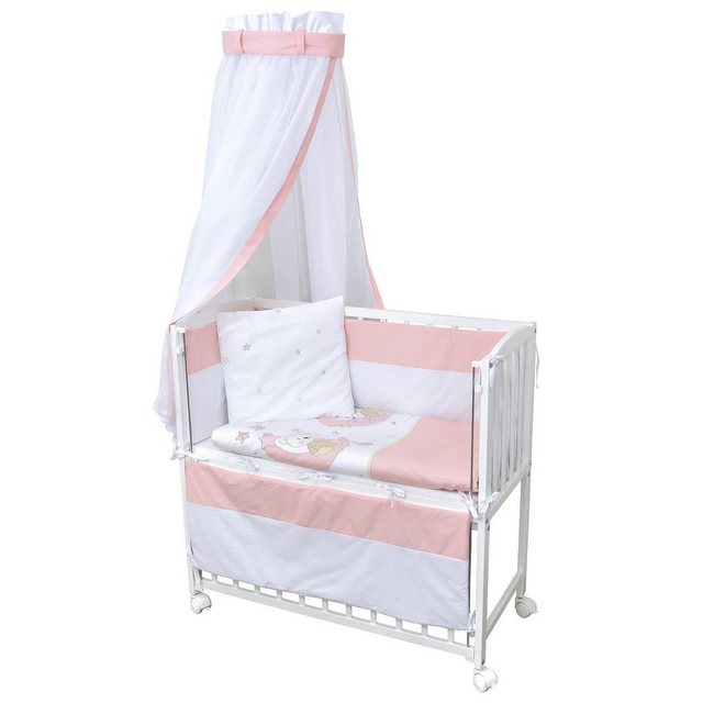 Baby-Delux Beistellbett Babybett Sleepings Friends rosa, Stillbett 90x40 we günstig online kaufen