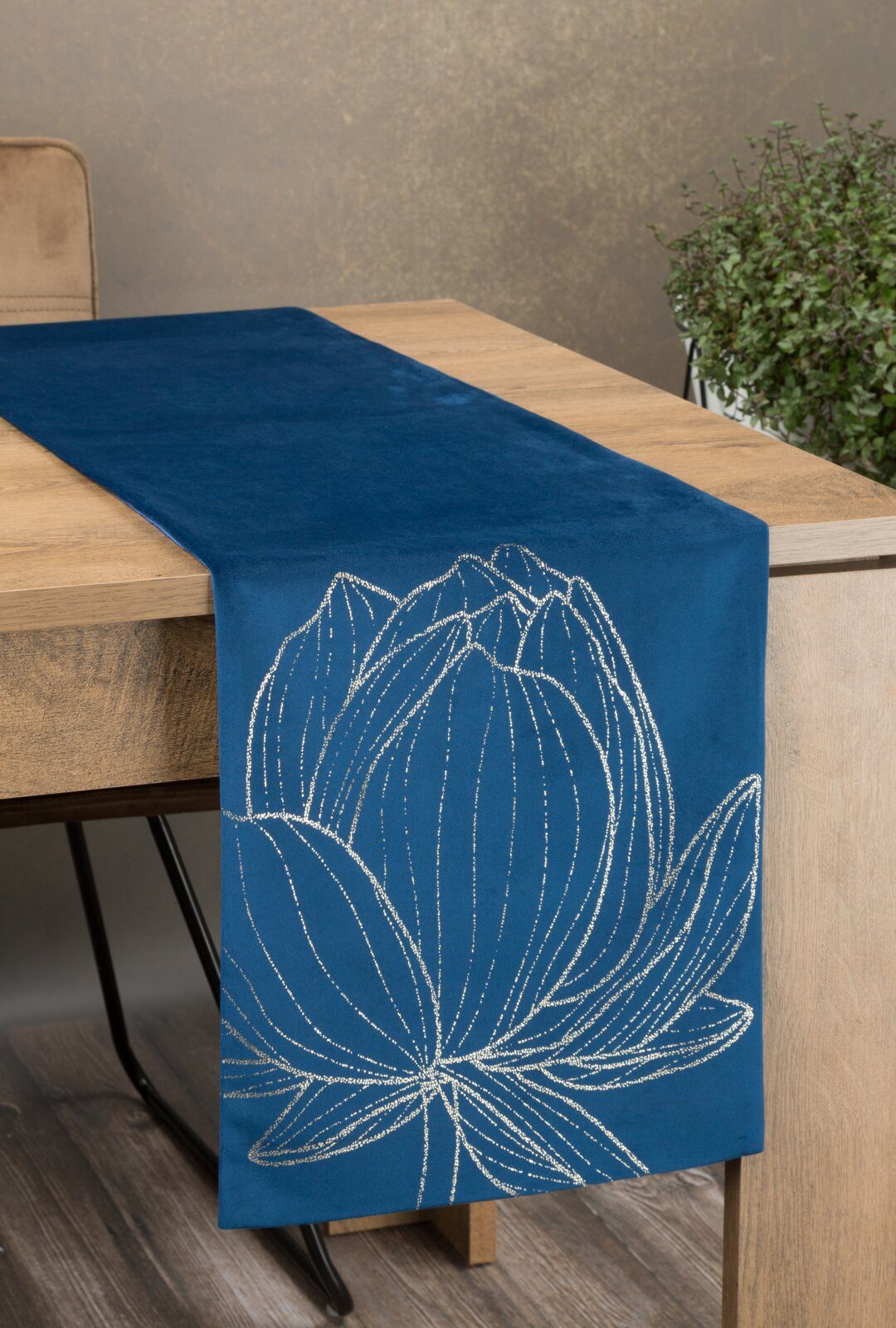 Eurofirany Tischdecke BLINK, Tischläufer, Samt, Velvet, günstig online kaufen