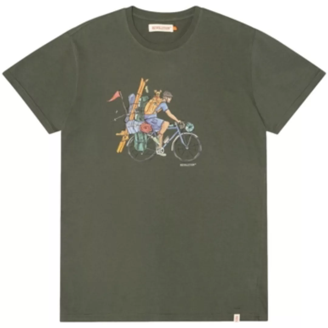 Revolution  T-Shirts & Poloshirts Regular T-Shirt 1333 CYC - Army günstig online kaufen