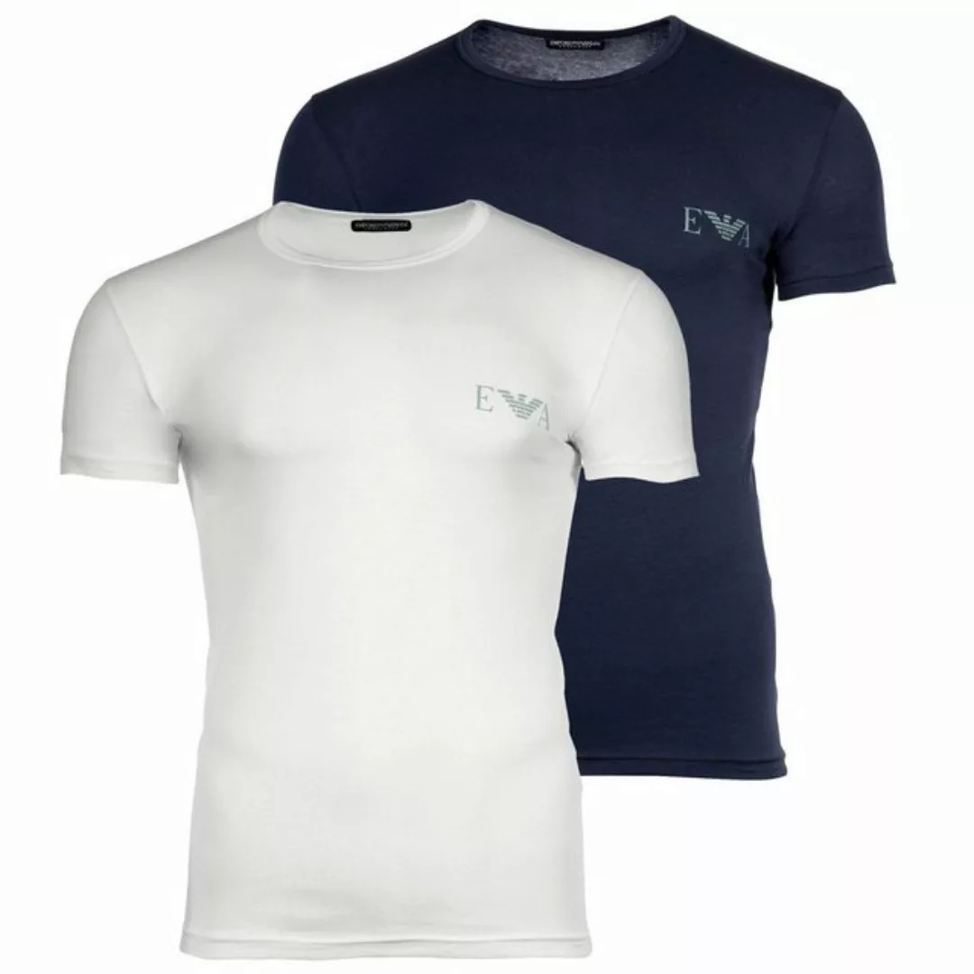 Emporio Armani T-Shirt Herren T-Shirt, 2er Pack - BOLD MONOGRAM, Kurzarm günstig online kaufen