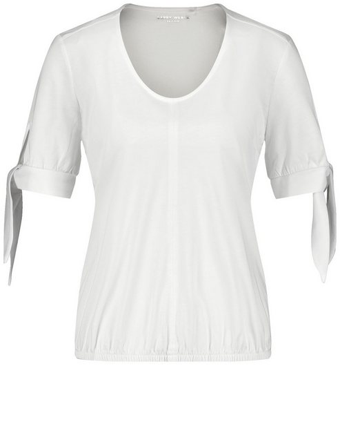 GERRY WEBER Kurzarmshirt Halbarmshirt mit Bindedetail günstig online kaufen