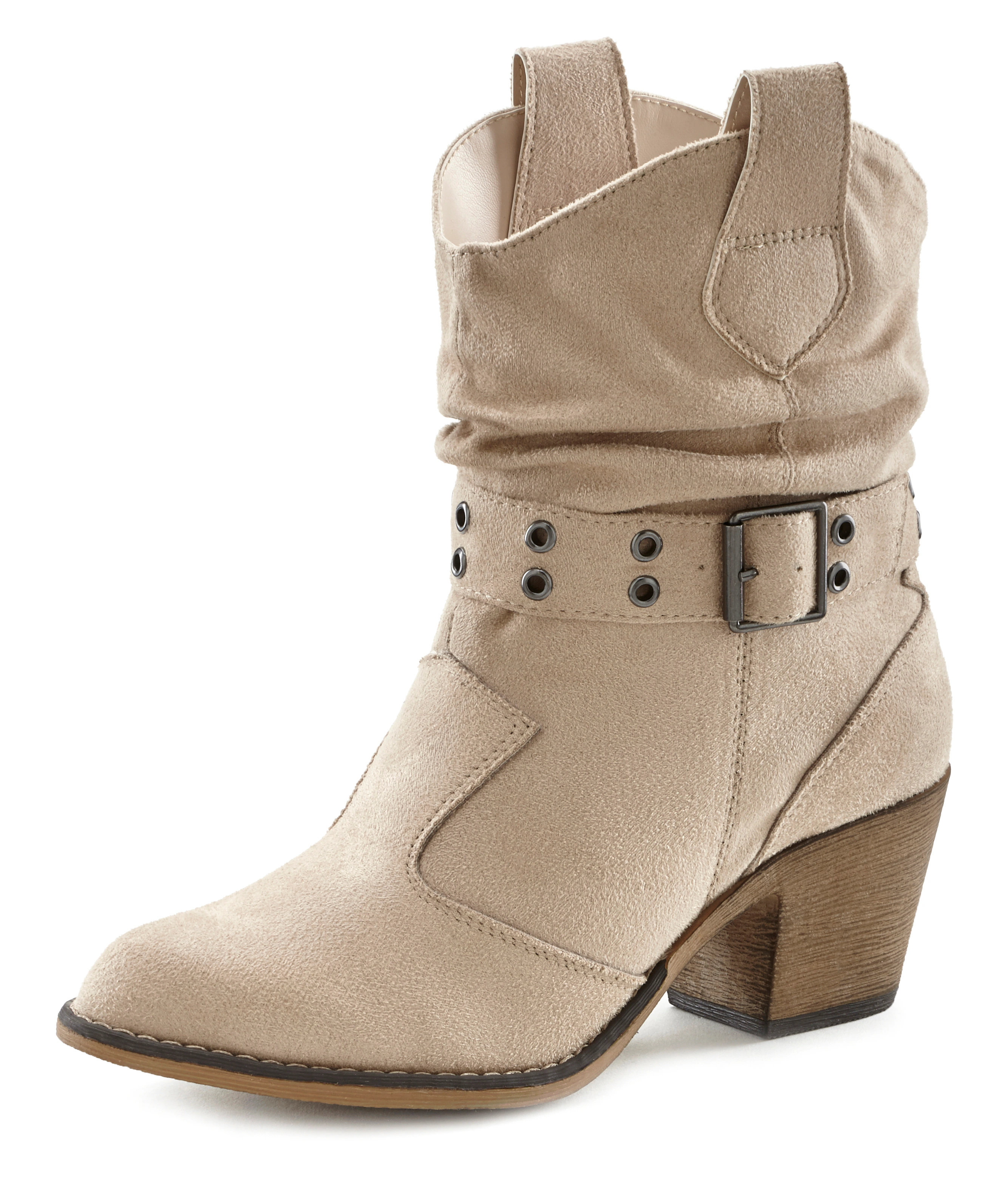 LASCANA Cowboy Stiefelette, Cowboy Boots, Western Stiefelette, Ankleboots V günstig online kaufen