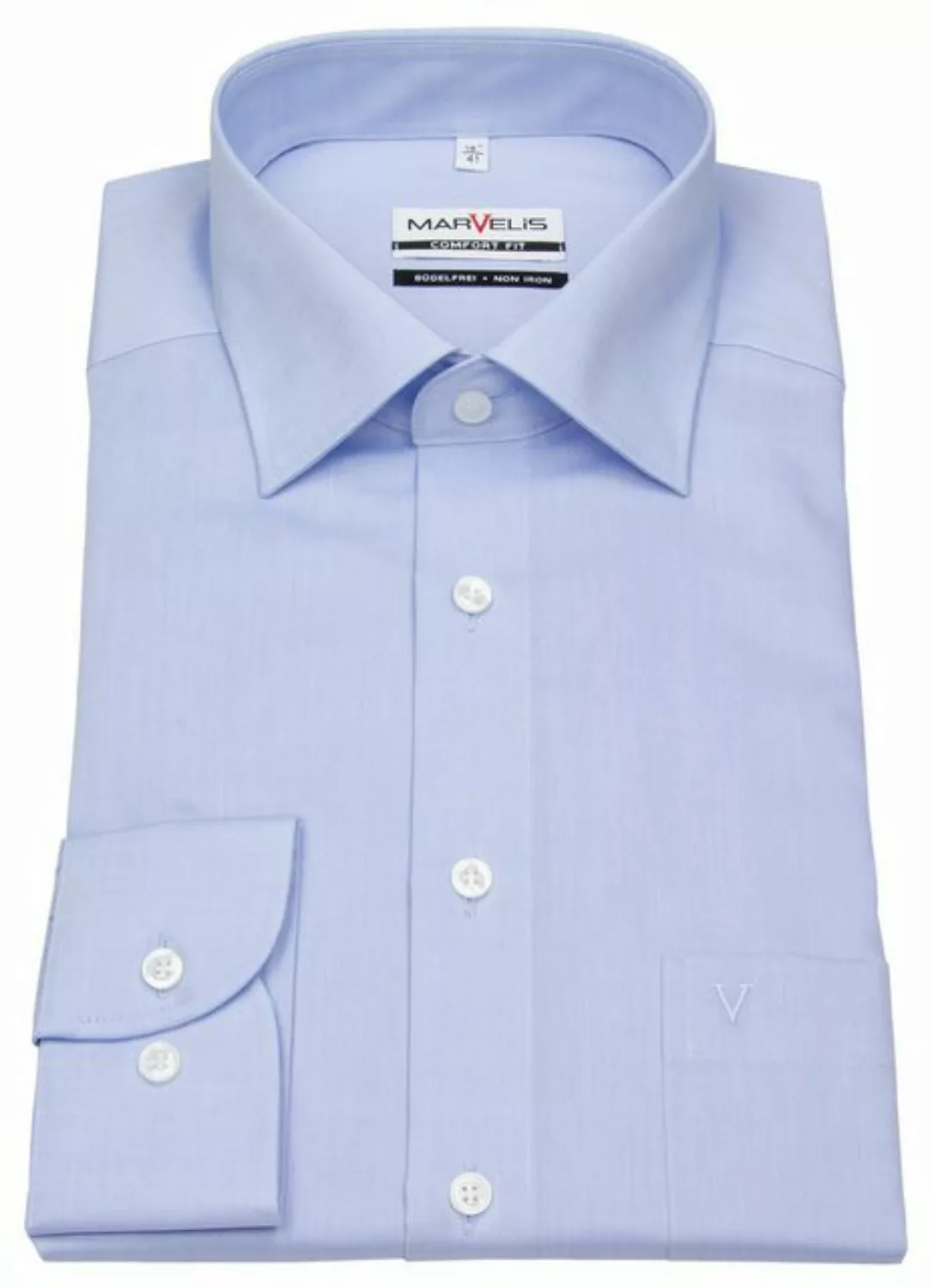 MARVELIS Businesshemd blau regular fit (1-tlg., keine Angabe) günstig online kaufen