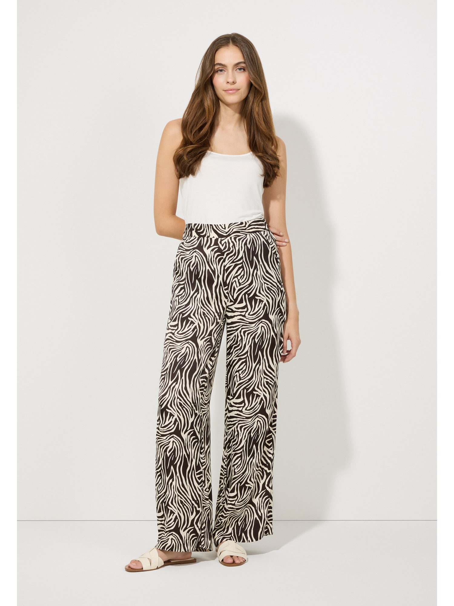 MORE&MORE Stoffhose Palazzohose günstig online kaufen