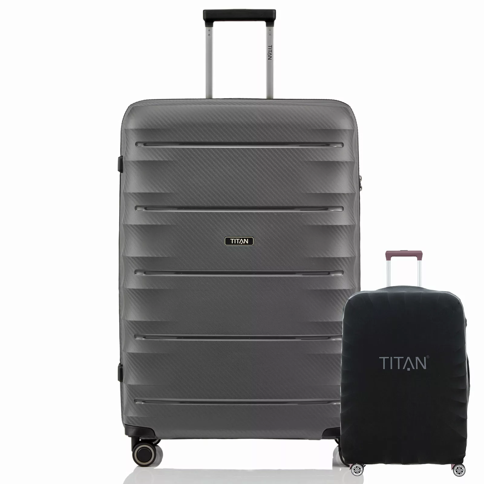 TITAN HIGHLIGHT Anthrazit 76cm Trolley inkl. Kofferschutz günstig online kaufen