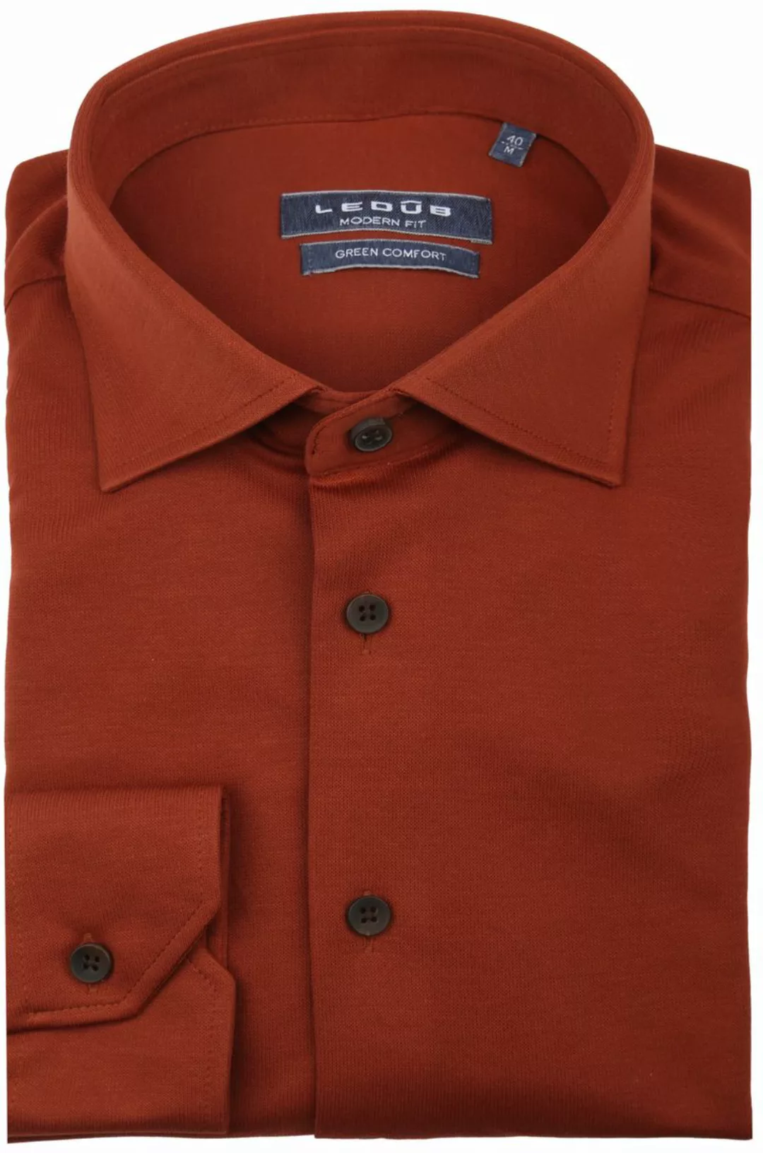 Ledub Hemd Tricot Orange - Größe 39 günstig online kaufen