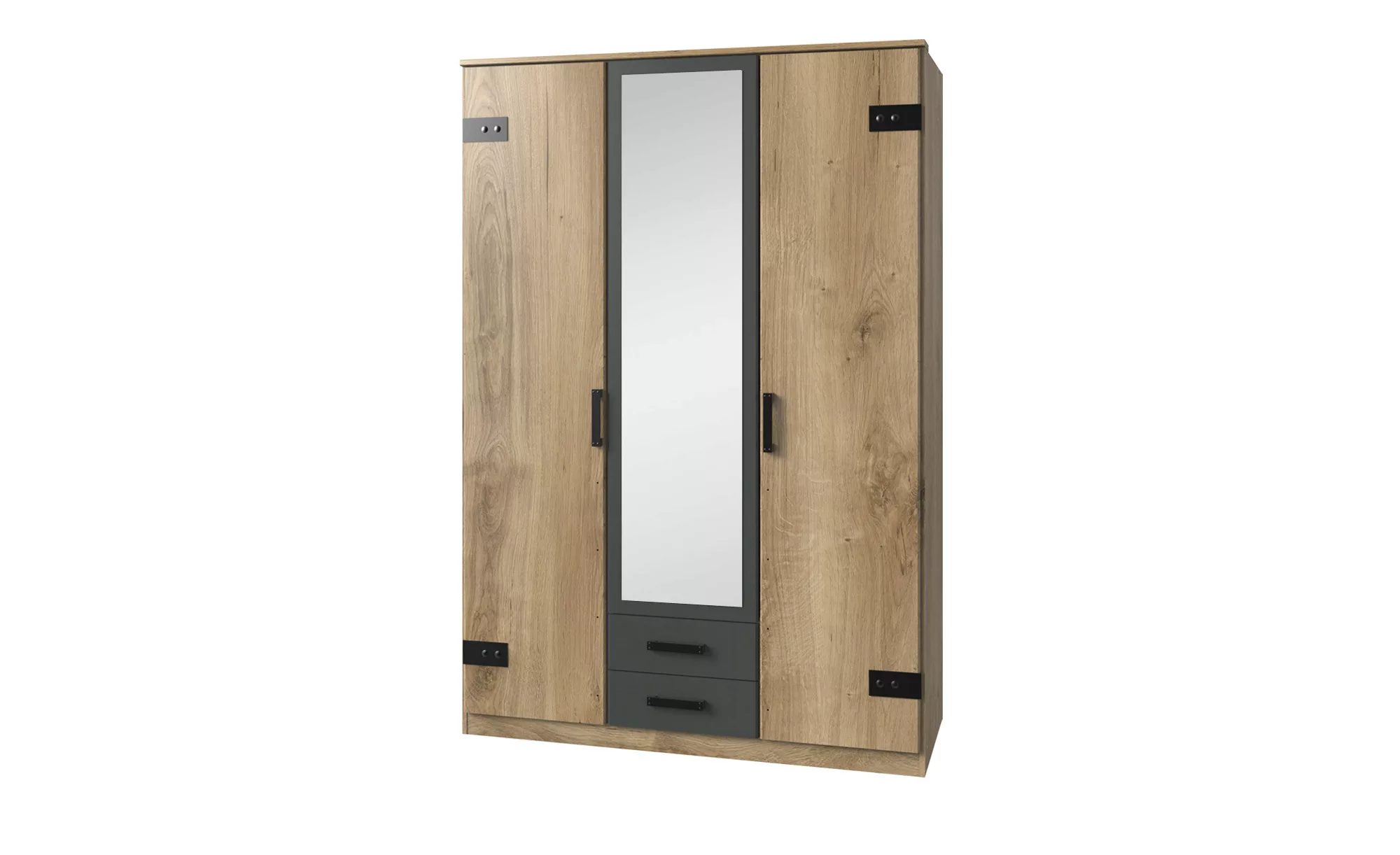 Kleiderschrank, 3-türig  Louis ¦ holzfarben ¦ Maße (cm): B: 135 H: 198 T: 5 günstig online kaufen