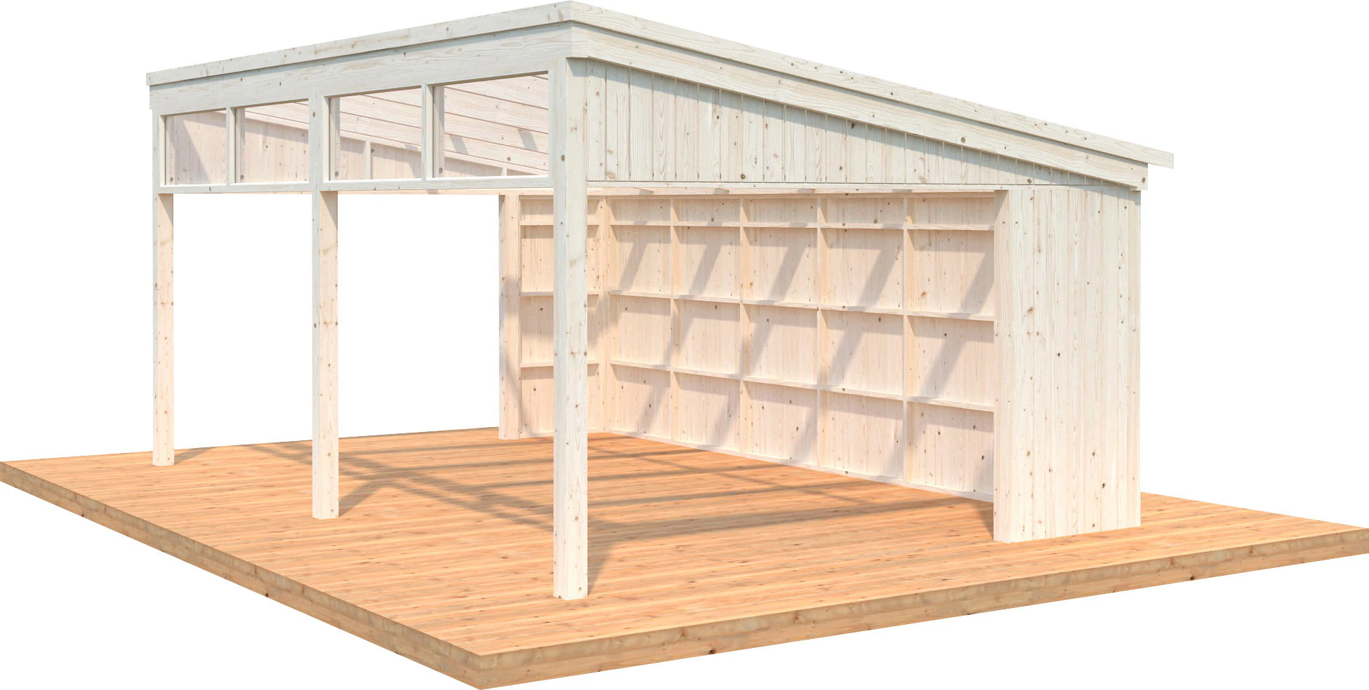 Palmako Holzpavillon "Nova", mit Oberlicht, BxT: 617x397 cm, hellbraun günstig online kaufen