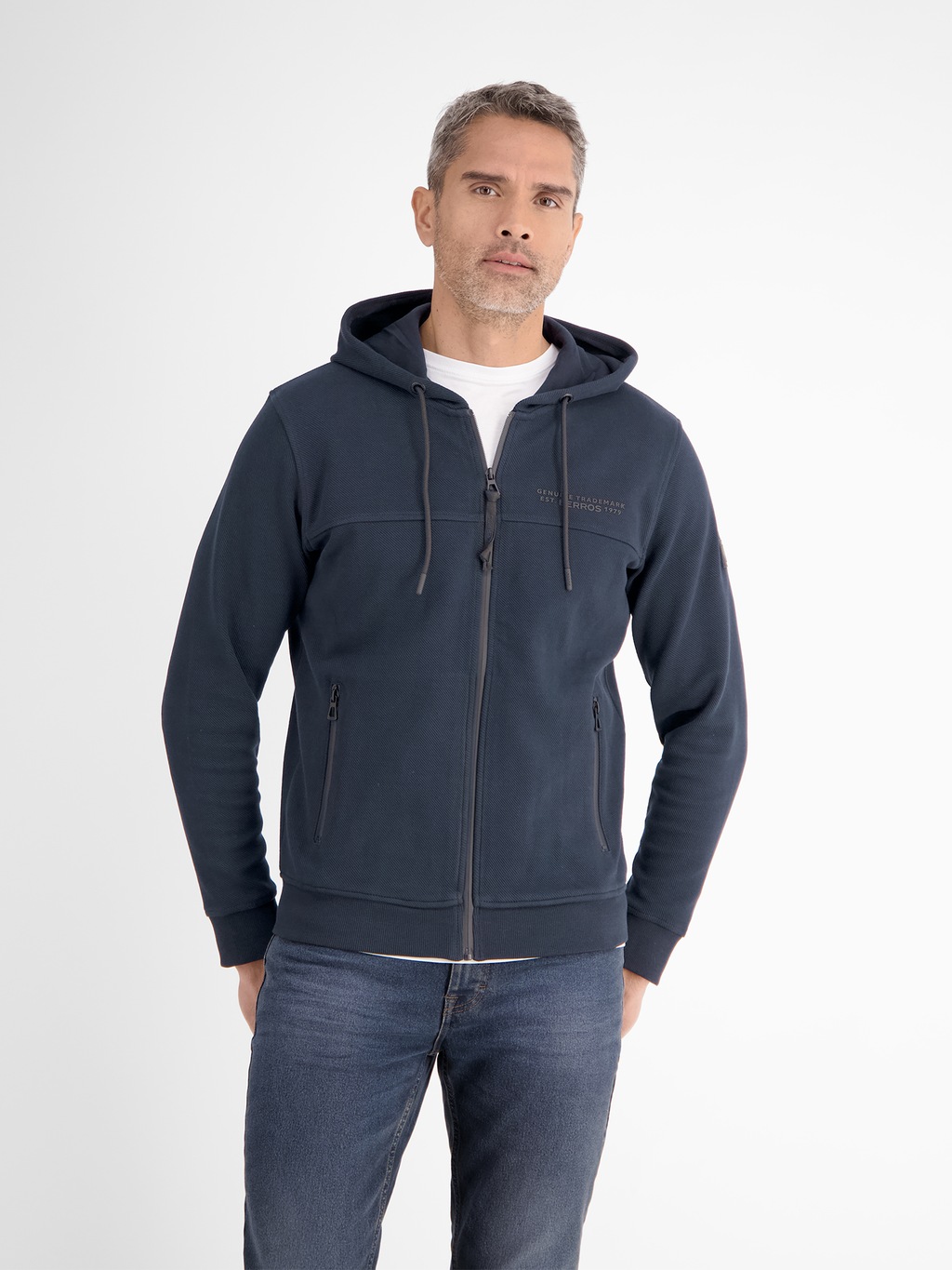 LERROS Sweatjacke "LERROS Sweatjacke mit Kapuze" günstig online kaufen