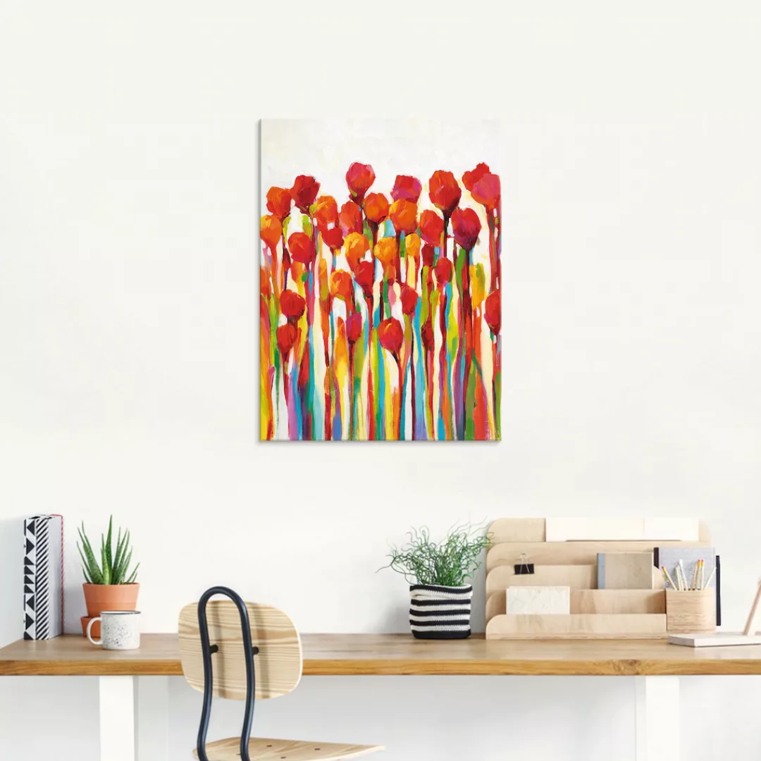 Artland Glasbild »Strotzen mit Farben I«, Blumenwiese, (1 St.), in verschie günstig online kaufen