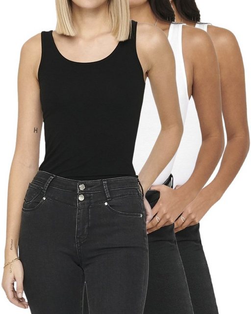 ONLY Tanktop (3er-Pack) Basic Long Shirt günstig online kaufen