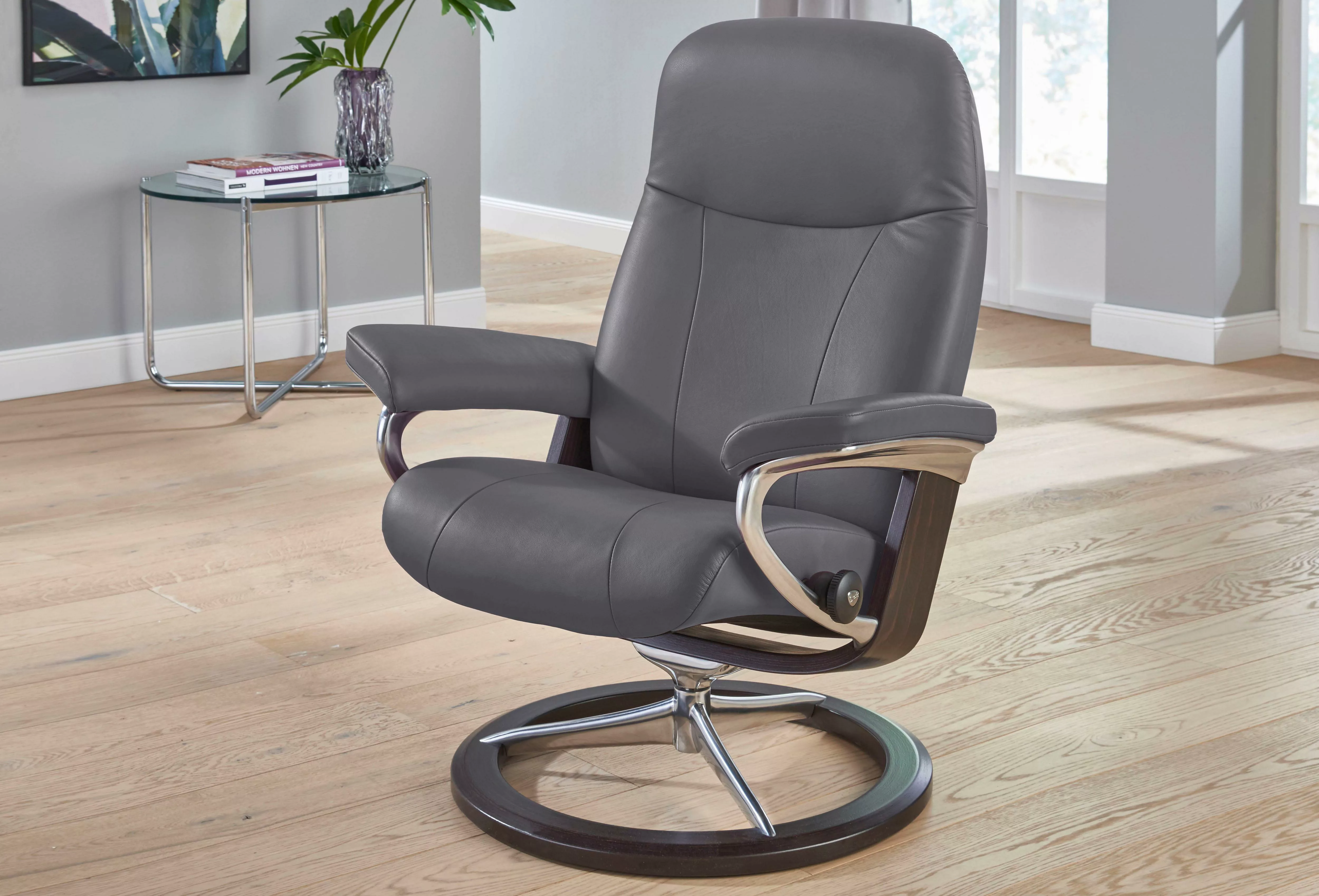 Stressless Hocker "Garda", mit Signature Base, Gestell Wenge günstig online kaufen