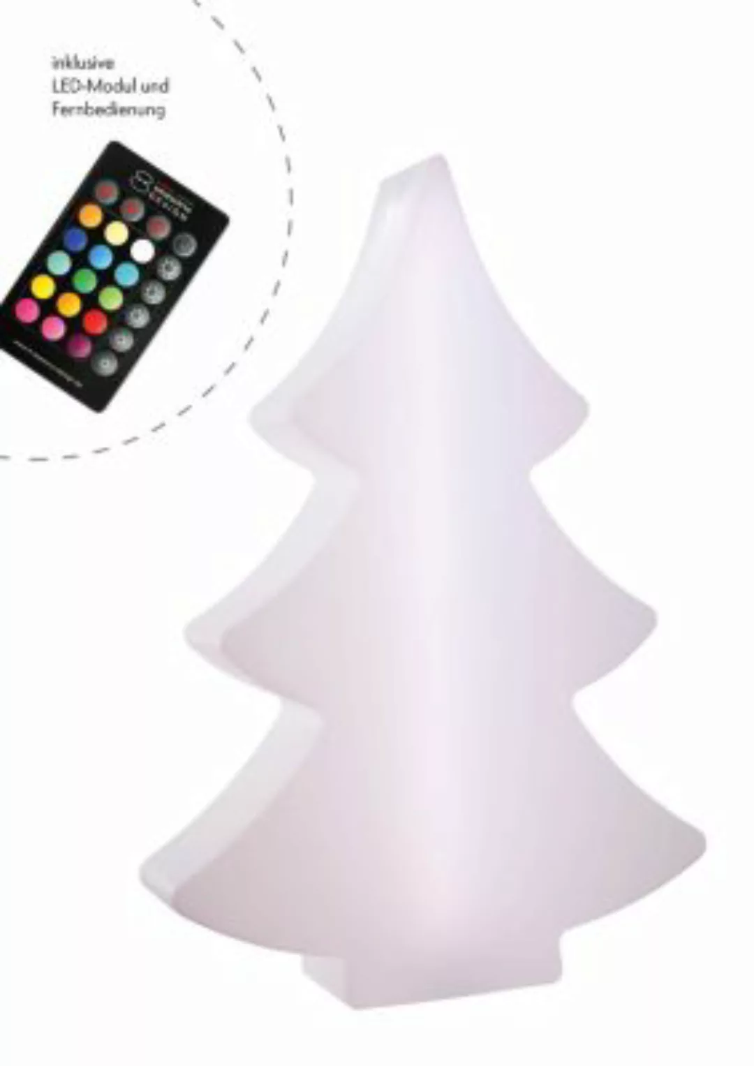 8 seasons design Shining Tree (RGB) (S) Gartenleuchte weiß günstig online kaufen