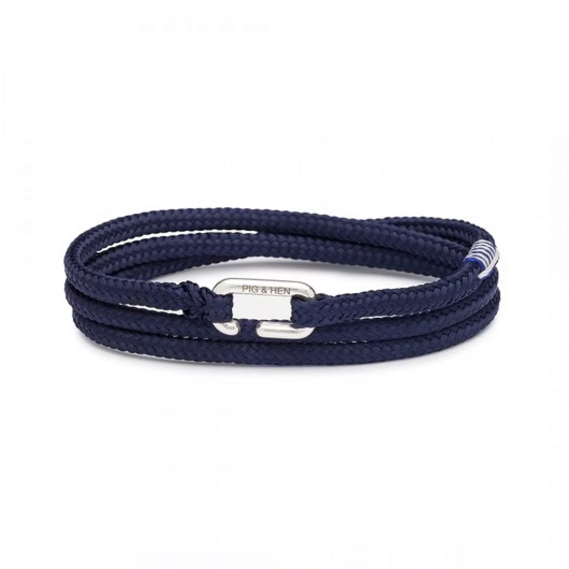 Pig & Hen Armband Savage Sam Navy/Silver L günstig online kaufen