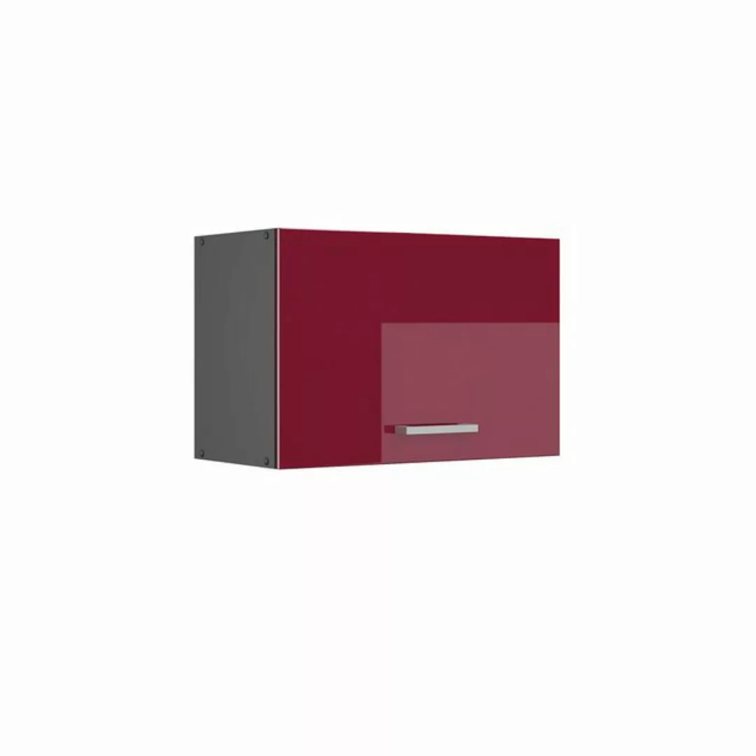 Vicco Küchenschrank Hängeschrank 60 cm flach R-Line Anthrazit bordeaux günstig online kaufen