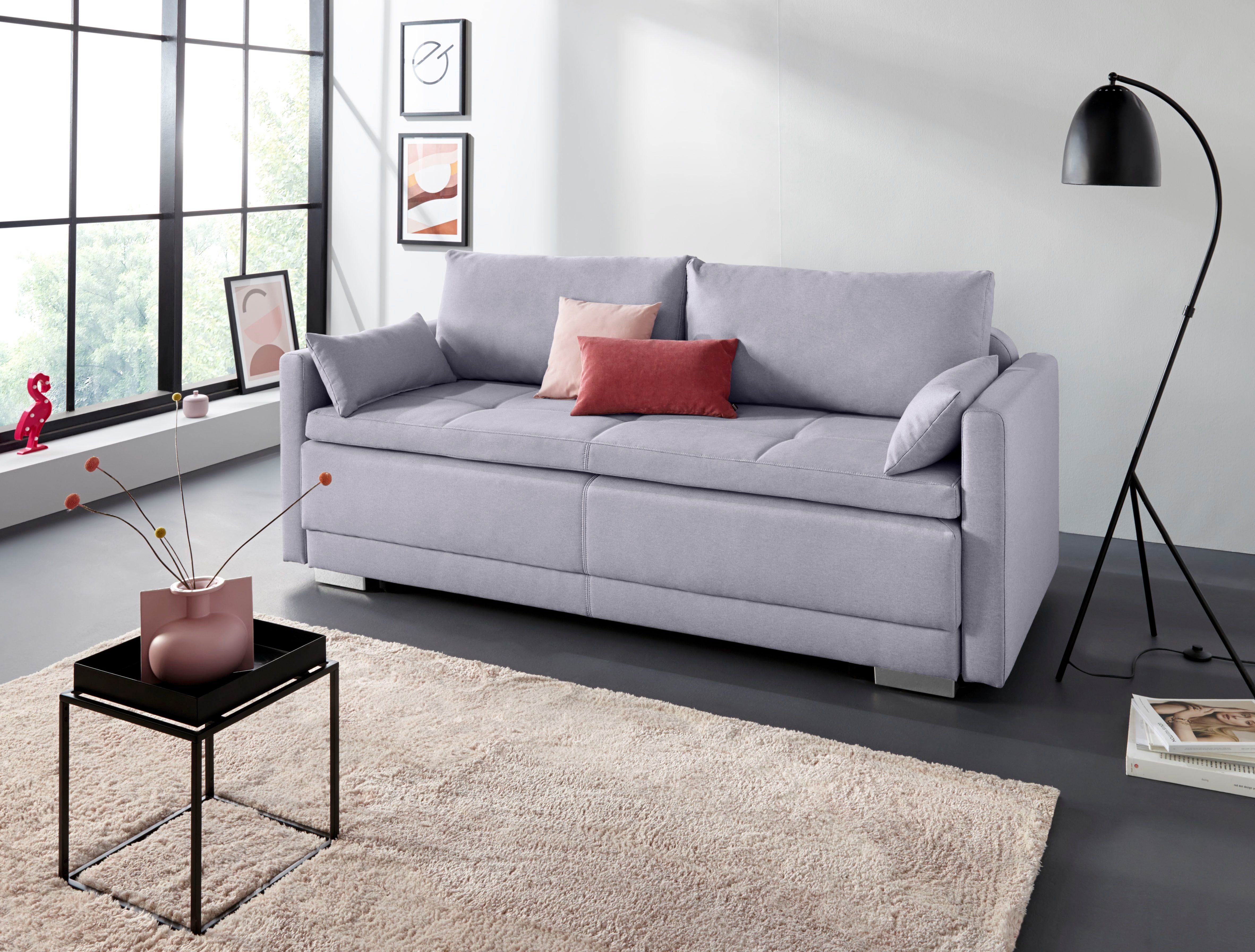INOSIGN Schlafsofa "Berlin", mit Boxspringaufbau, Bettfunktion & Bettkasten günstig online kaufen