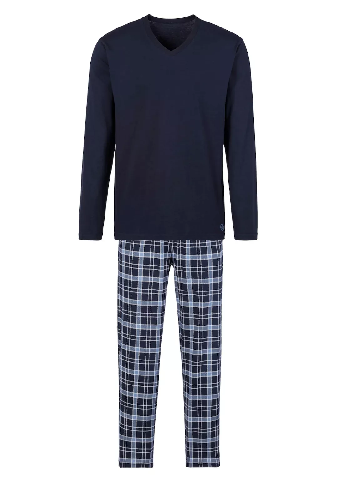 s.Oliver Pyjama, (2 tlg., 1 Stück), mit Karo-Hose günstig online kaufen