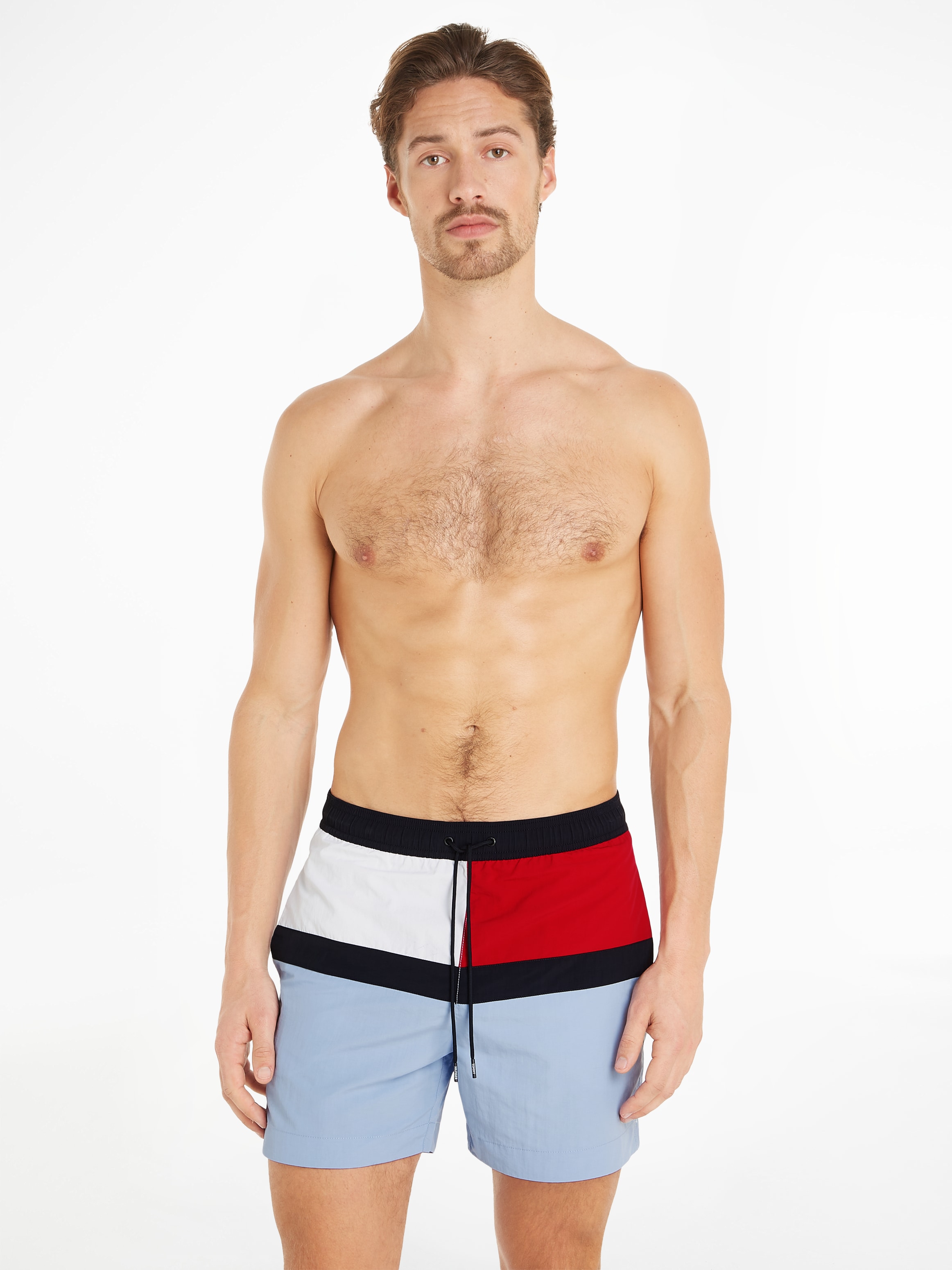 Tommy Hilfiger Swimwear Badeshorts "MEDIUM DRAWSTRING", in mehrfarbiger Opt günstig online kaufen