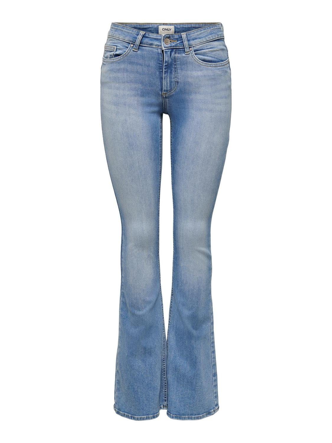 ONLY Bootcut-Jeans "ONLBLUSH – Bootcut-Jeans mit ausgestelltem Bein", bootc günstig online kaufen