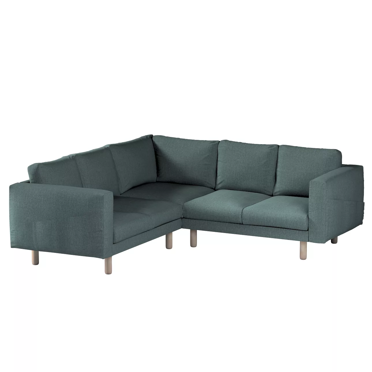 Bezug für Norsborg 4-Sitzer Ecksofa, grau- blau, Norsborg 4-Sitzer Ecksofab günstig online kaufen