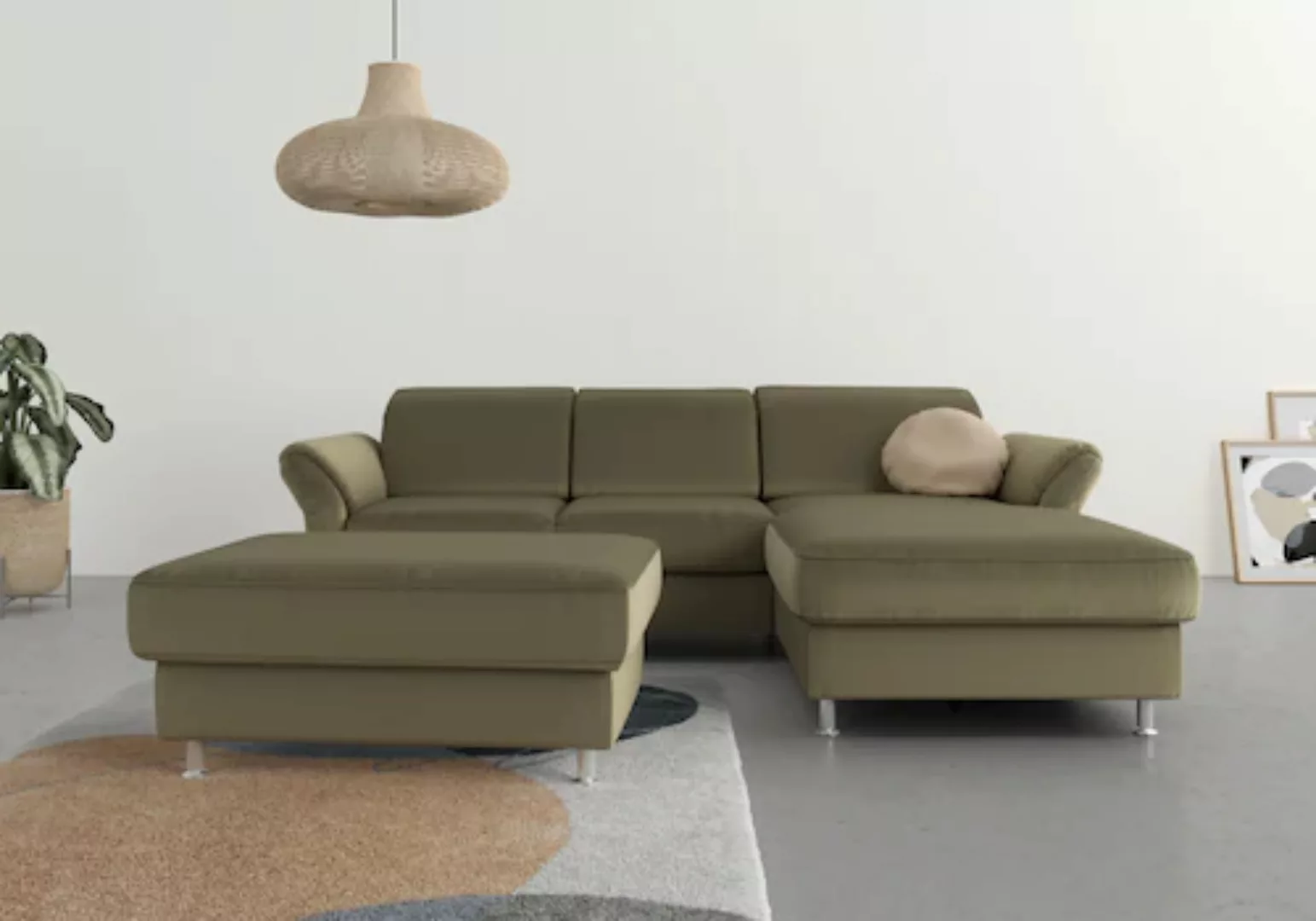 sit&more Ecksofa Apulia L-Form, wahlweise Bettfunktion, Bettkasten und Kopf günstig online kaufen