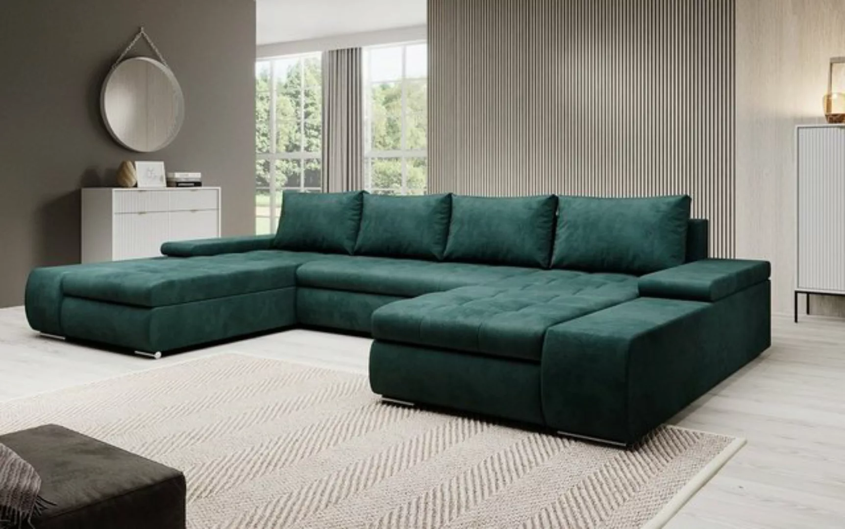 Luxusbetten24 Schlafsofa Designer Sofa Martino, mit Schlaffunktion günstig online kaufen