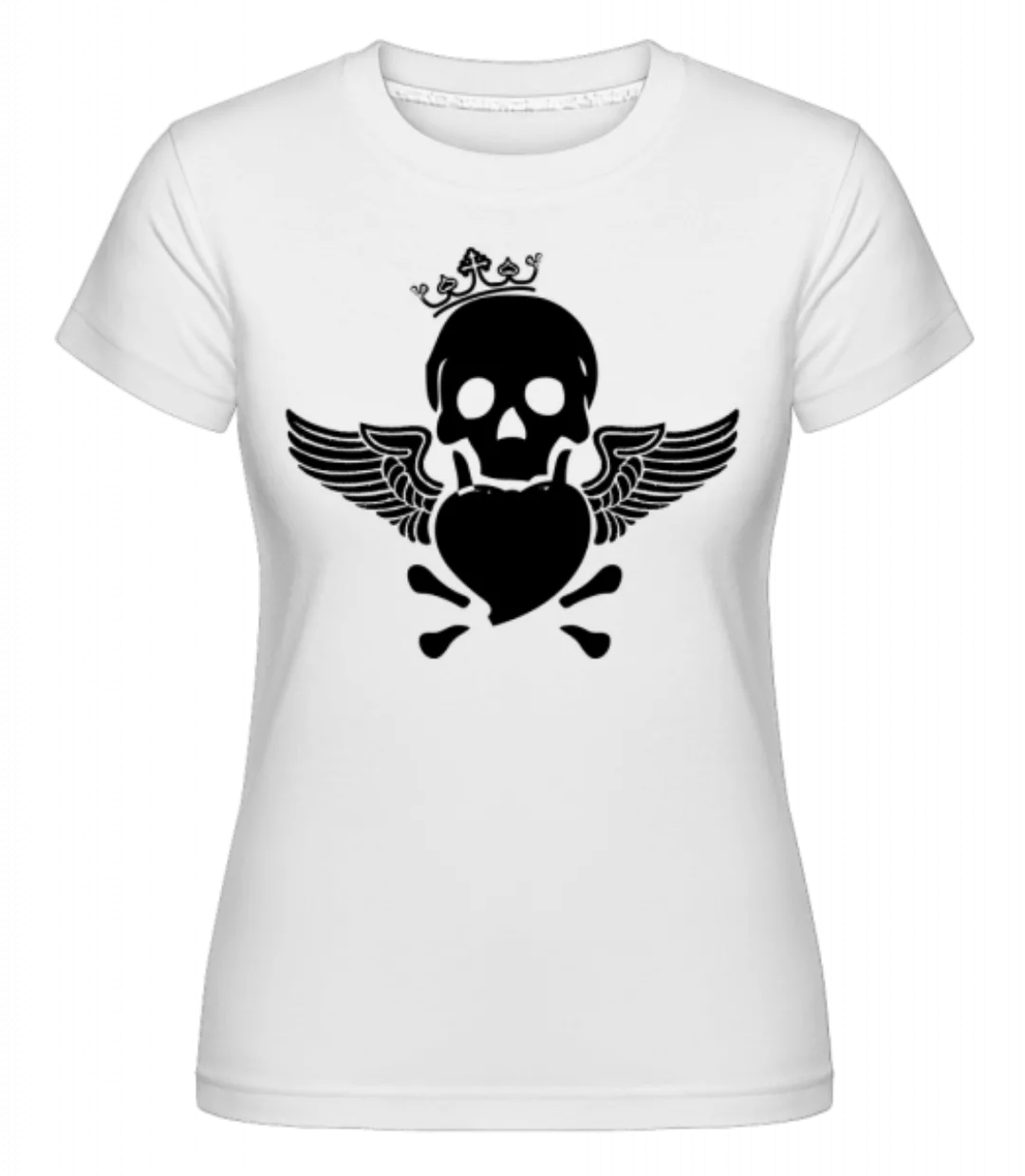 Skull Heart · Shirtinator Frauen T-Shirt günstig online kaufen