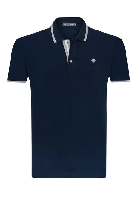 Jacey Quinn Poloshirt LAHEY - Cotton Polo Shirt Short Sleeve günstig online kaufen