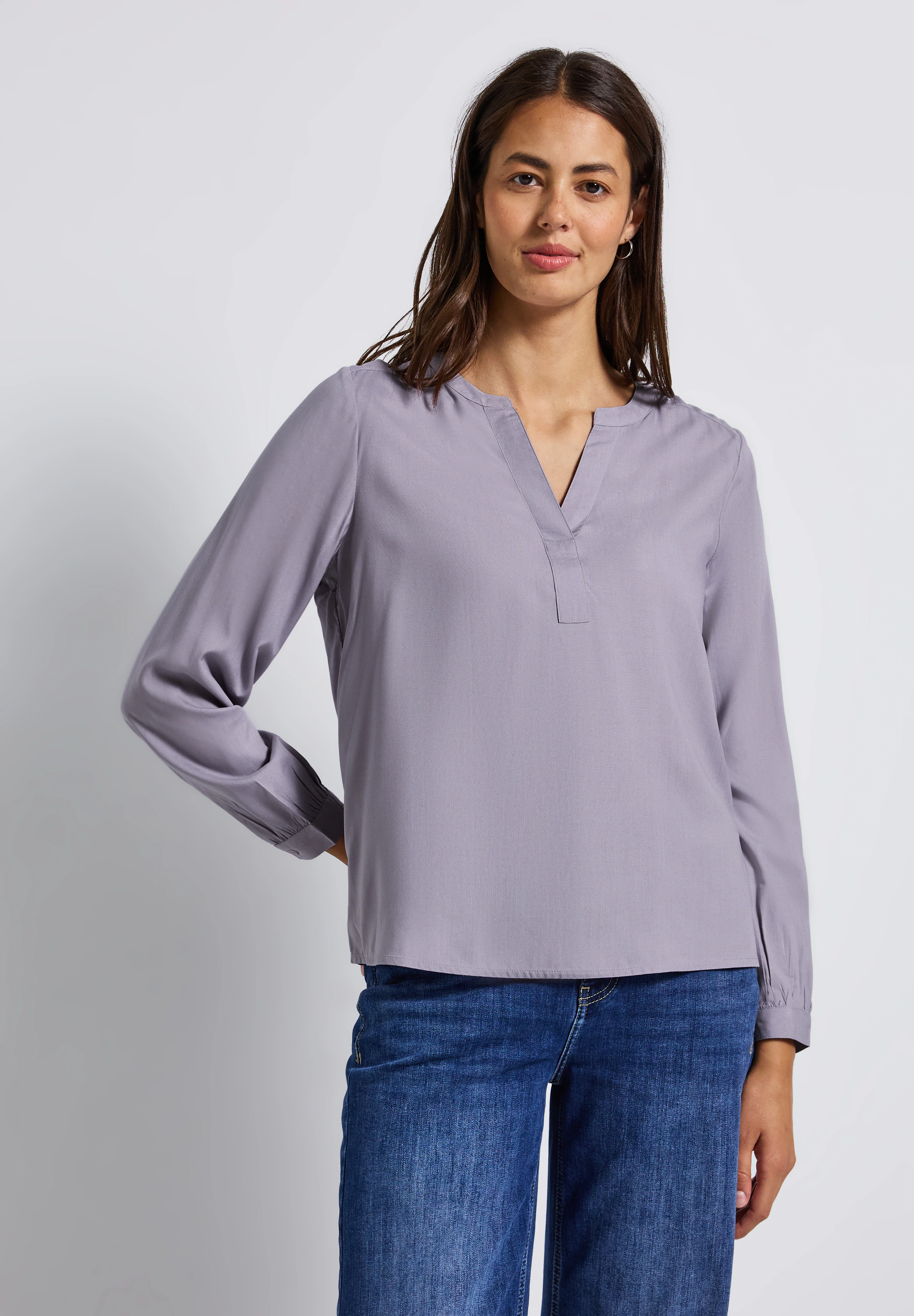 STREET ONE Langarmbluse, aus softer Viskose günstig online kaufen