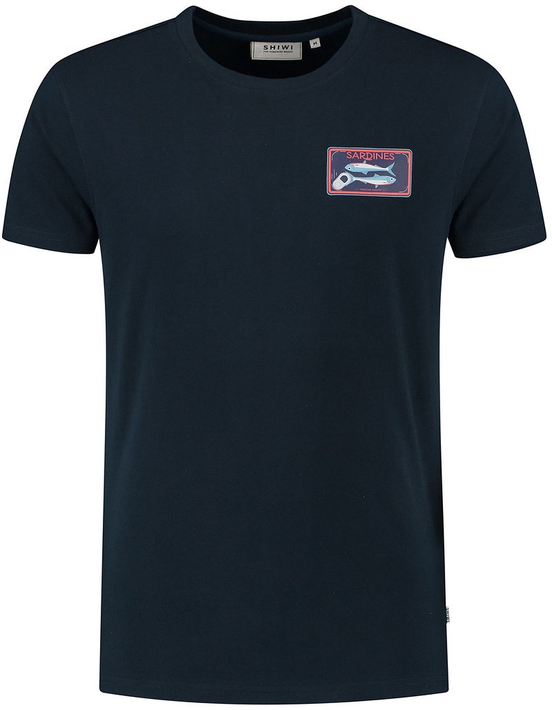 Shiwi T-Shirt Sardines Midnight Navy - Größe L günstig online kaufen