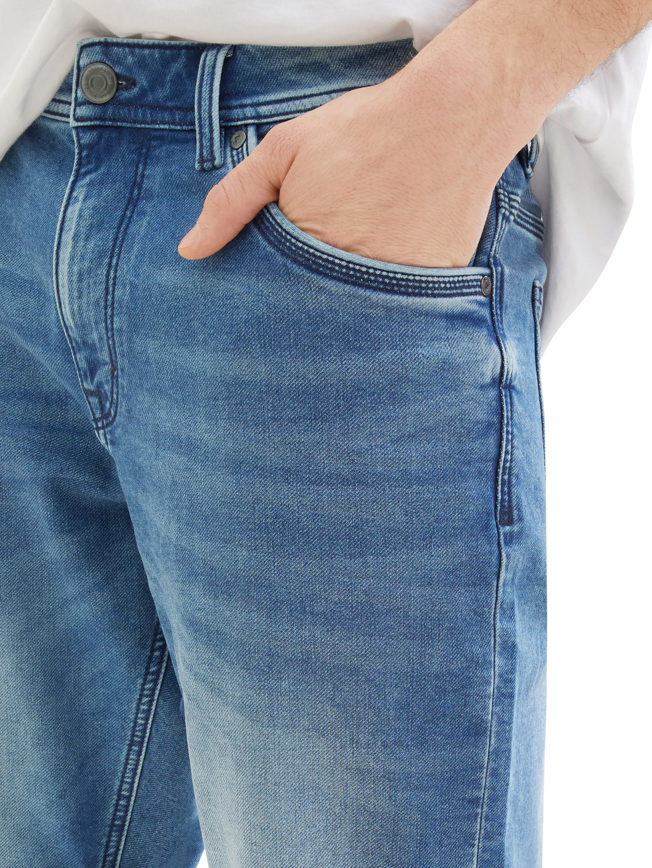 TOM TAILOR Jeansbermudas "JOSH", mit Markenlabel günstig online kaufen