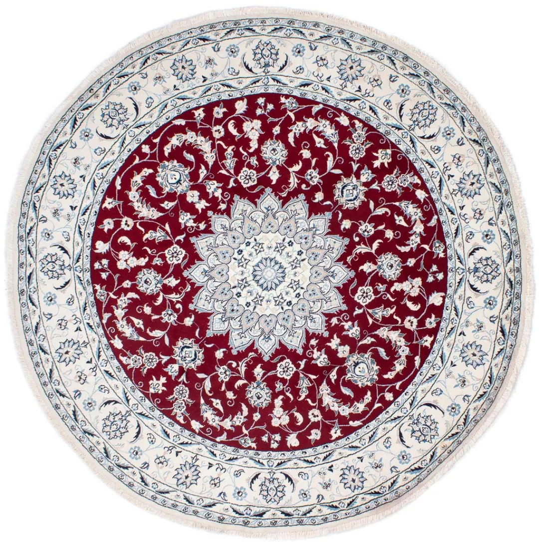 morgenland Orientteppich »Perser - Nain rund - 252 x 252 cm - dunkelrot«, r günstig online kaufen