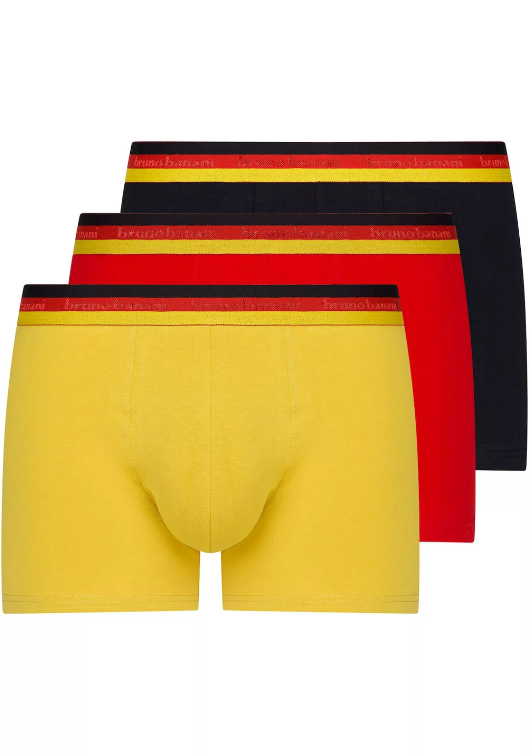 Bruno Banani Retro Pants "Golden Goal", (3er-Pack), mit mehrfarbigem Bund günstig online kaufen
