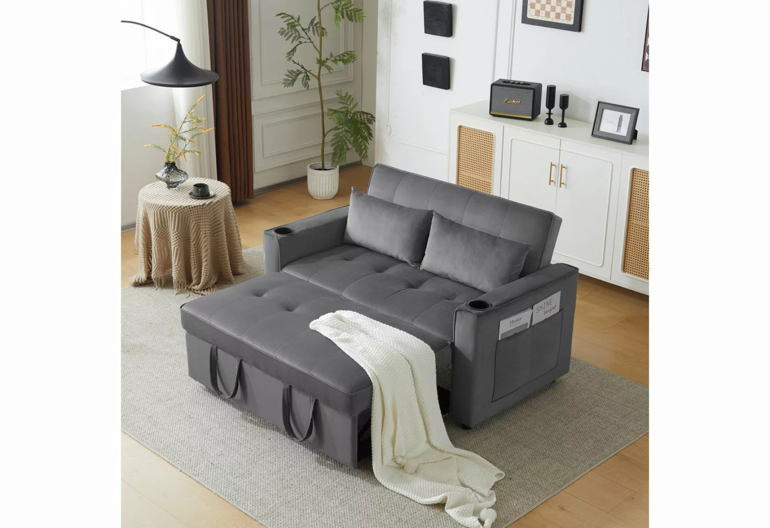 KLAM HOME Schlafsofa Klappbares Schlafsofa Freizeit-Sofa Sessel mit Schlaff günstig online kaufen