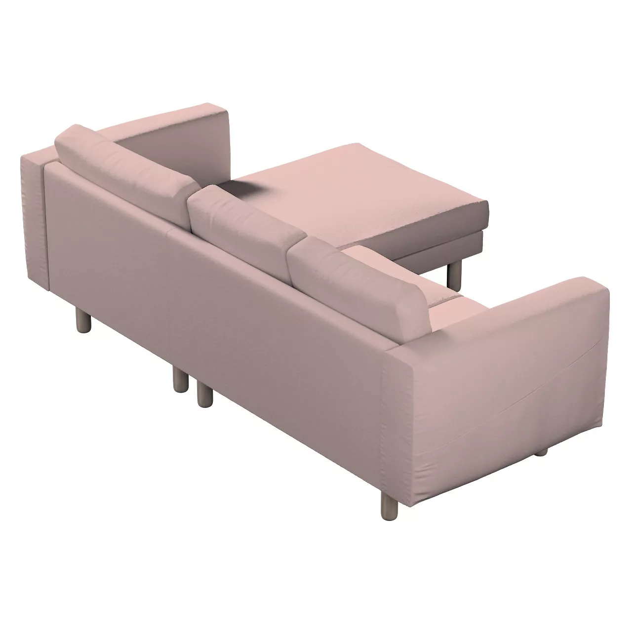 Bezug für Norsborg 3-Sitzer Sofa mit Recamiere, rosa, Norsborg Bezug für 3- günstig online kaufen