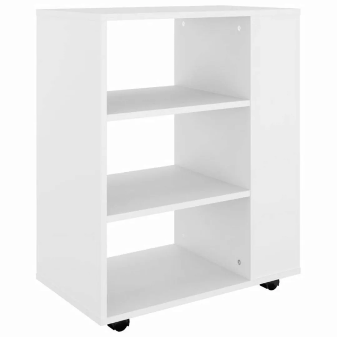 vidaXL Aktenschrank Rollschrank Weiß 60x35x75 cm Spanplatte günstig online kaufen