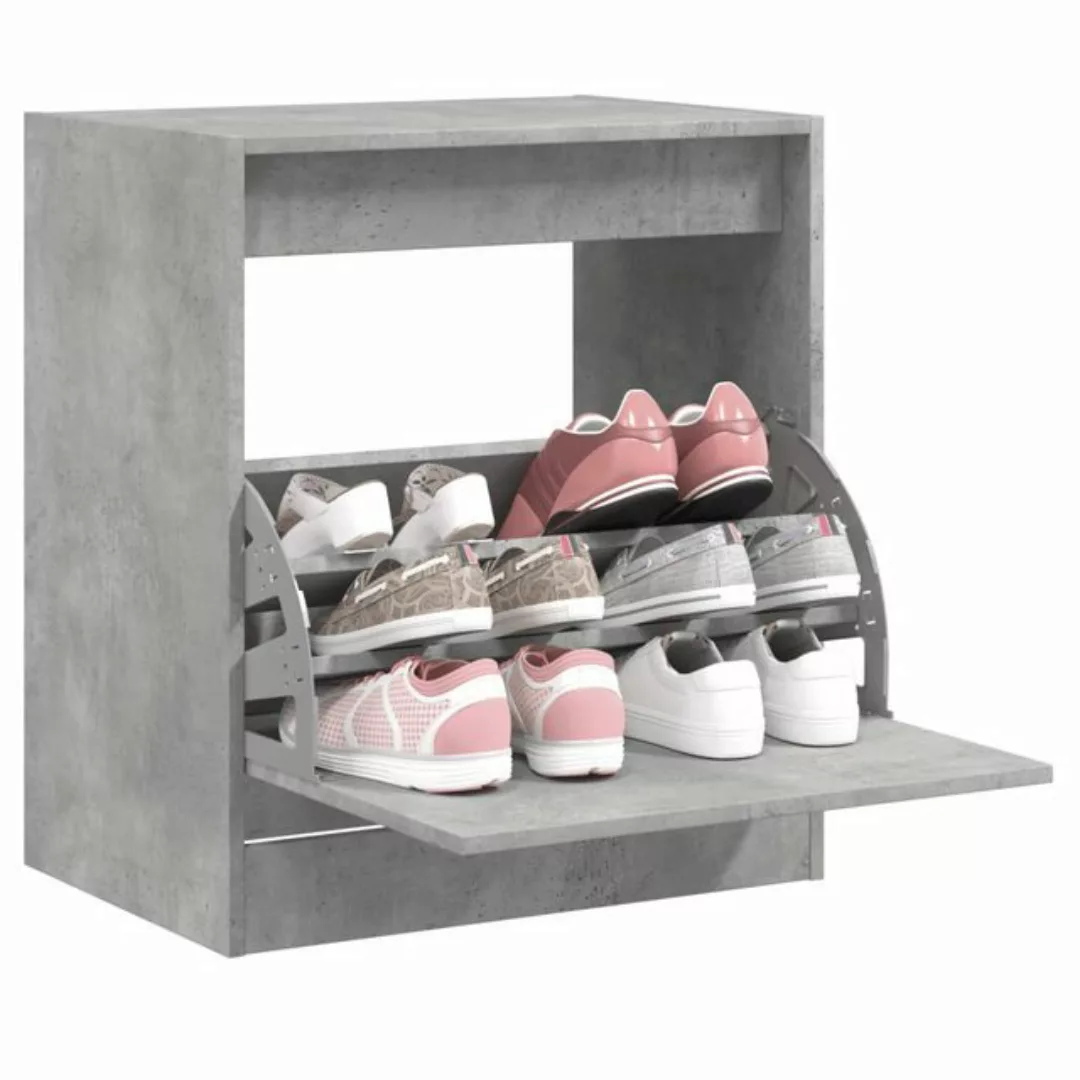 vidaXL Schuhschrank Schuhschrank Betongrau 60x42x69 cm Spanplatte günstig online kaufen