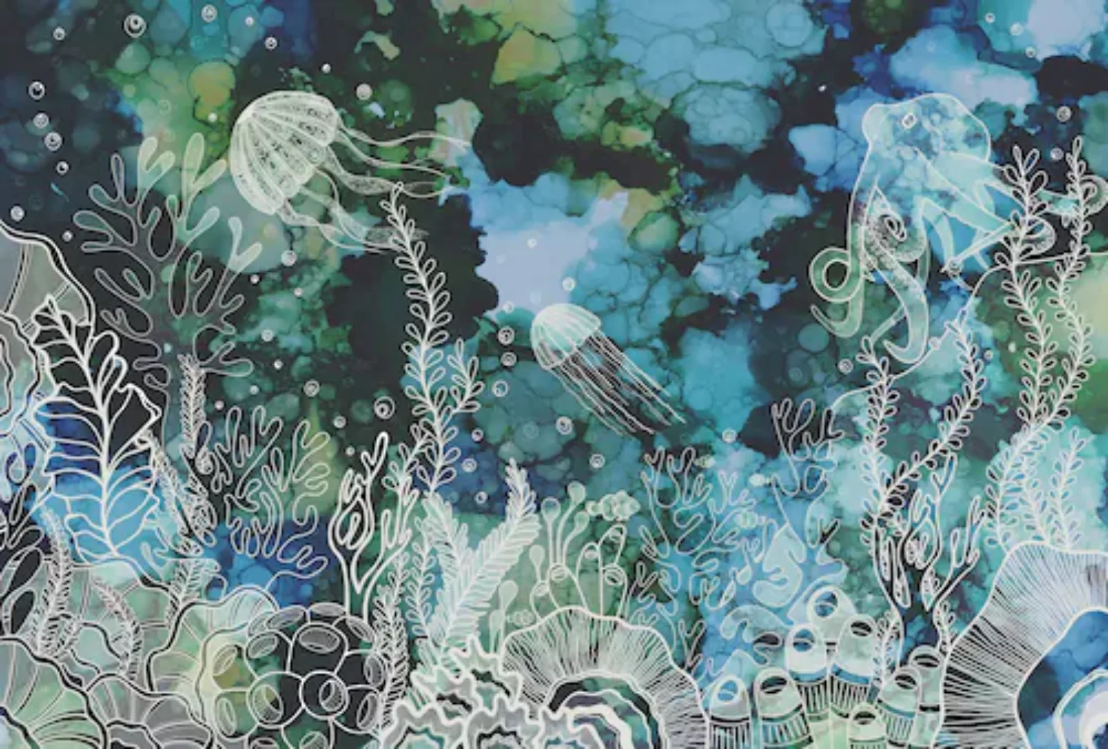living walls Fototapete »ARTist Underwater Colour«, Vlies, Wand, Schräge günstig online kaufen