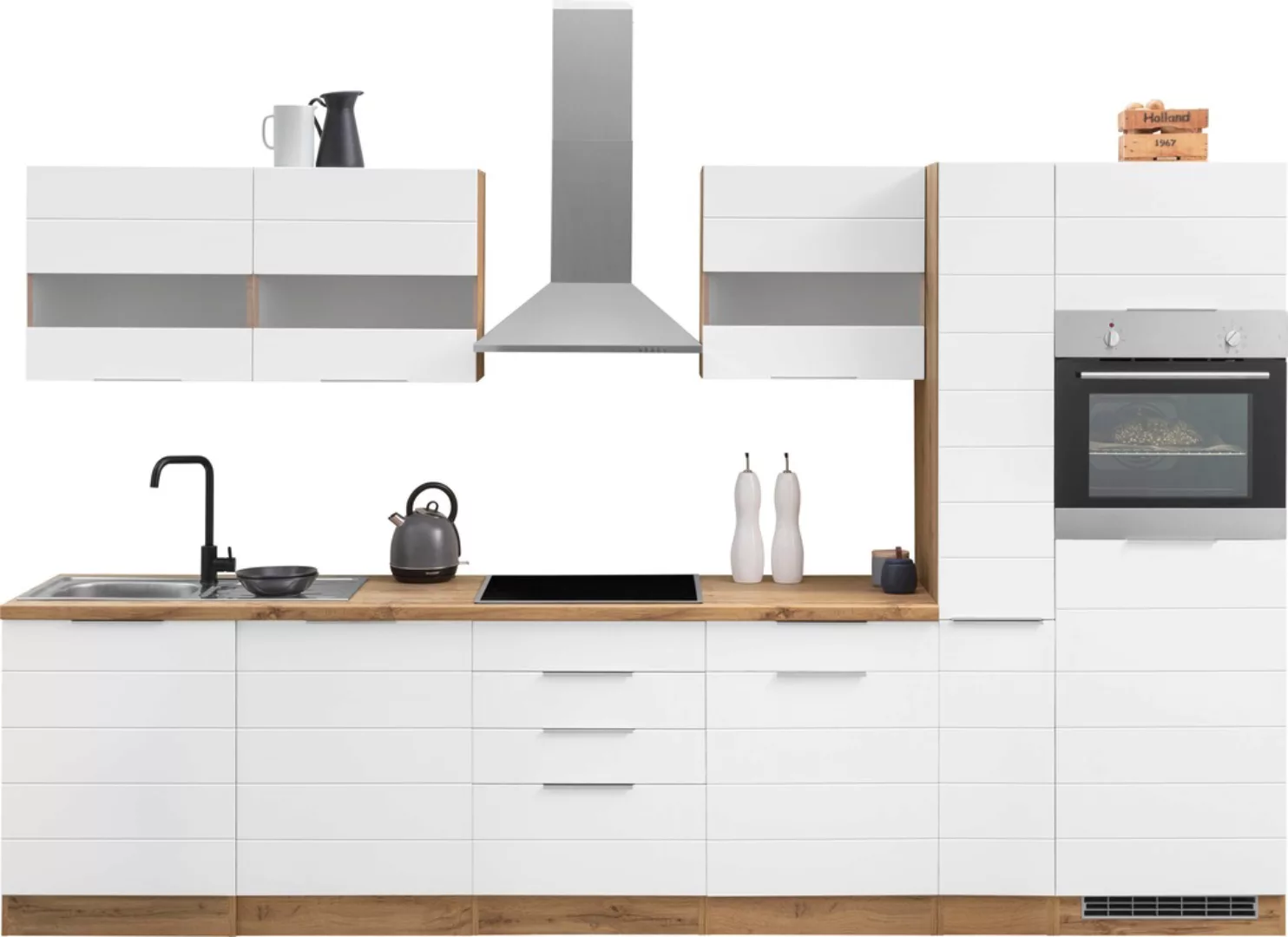 KOCHSTATION Küchenzeile »KS-Luhe«, 330 cm breit, wahlweise mit oder ohne E- günstig online kaufen