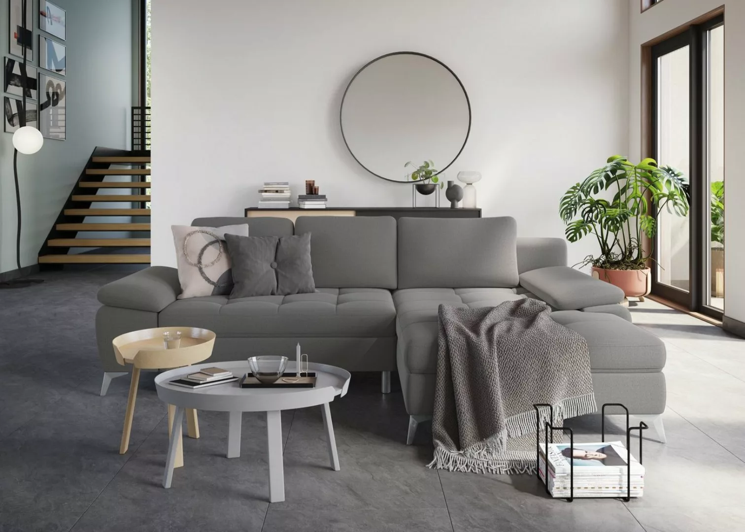 sit&more Ecksofa Latigo L-Form, mit Recamiere, wahlweise mit Bettfunktion u günstig online kaufen