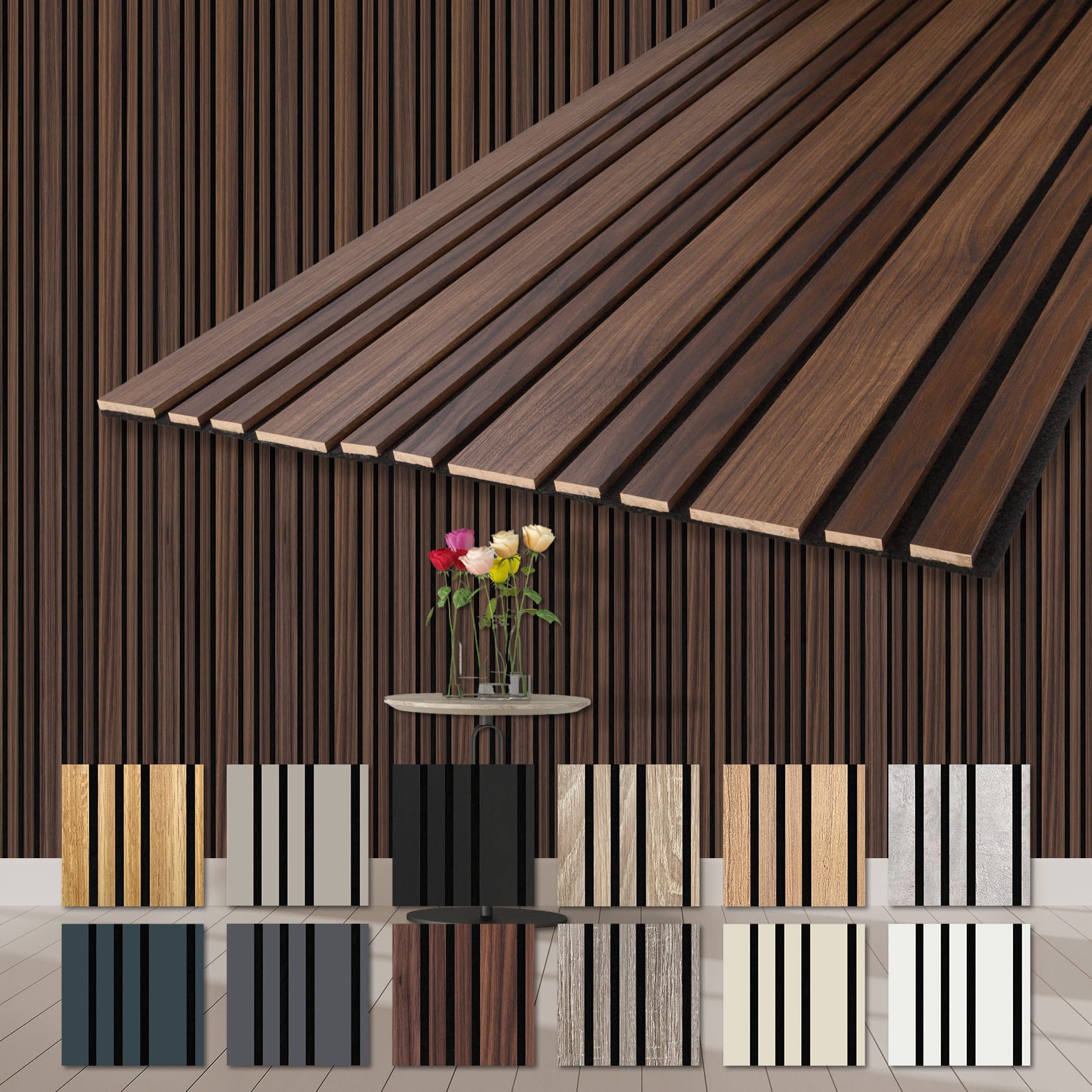 Hexim Wandpaneel, (Akustikpaneele Holz 278x60cm Mila günstig online kaufen
