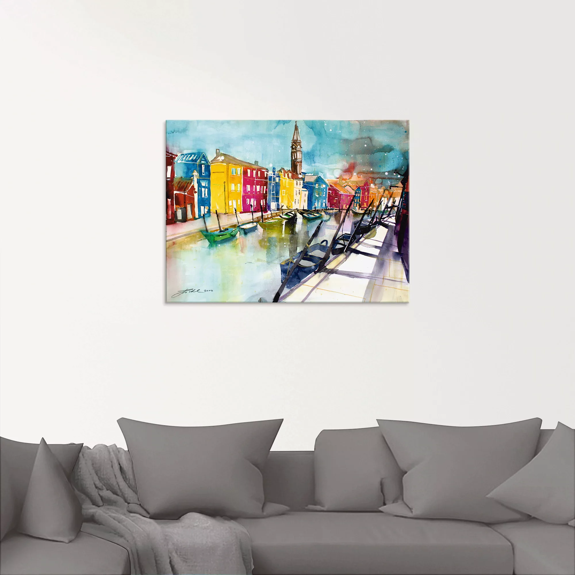 Artland Glasbild "Venedig Bunt", Italien, (1 St.) günstig online kaufen