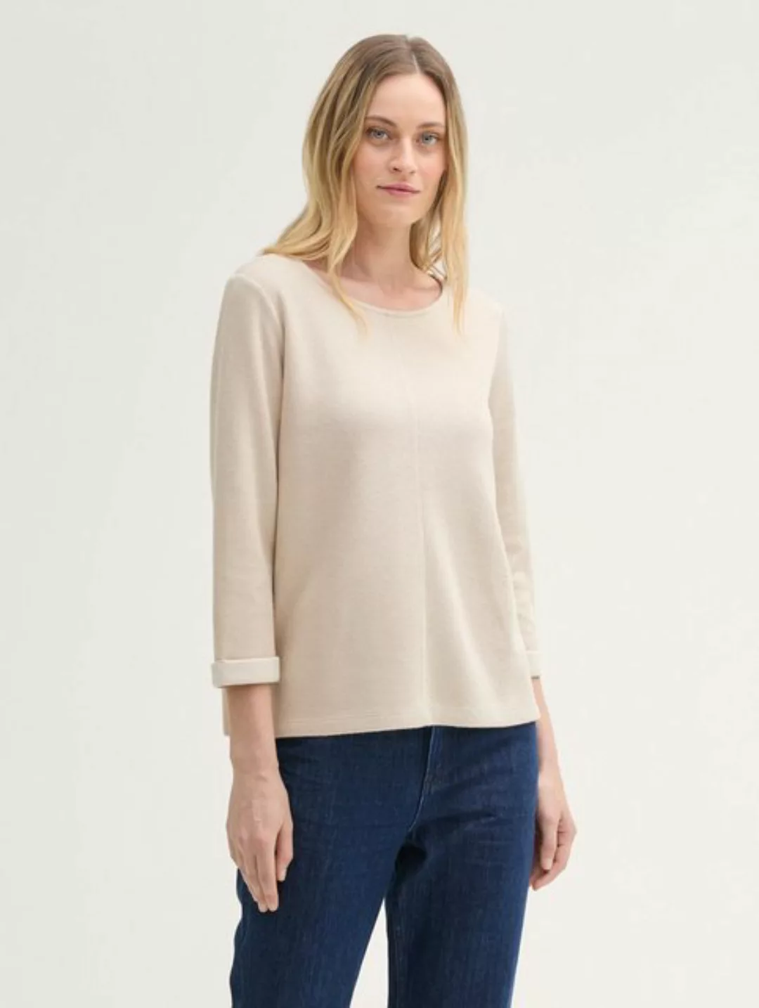 TOM TAILOR Sweatshirt 3/4 Arm Sweatshirt günstig online kaufen