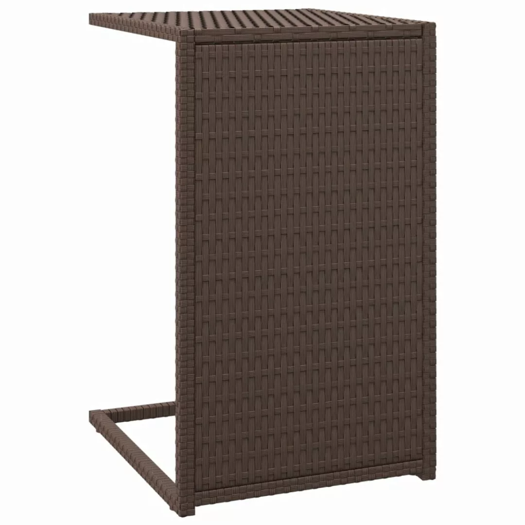 Vidaxl C-tisch Braun 40x35x60 Cm Poly Rattan günstig online kaufen